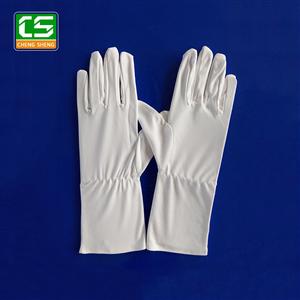 加長(zhǎng)版滌綸松緊無(wú)塵手套
